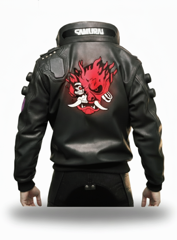 Cyberpunk 2077 Samurai V Handmade Leather jacket