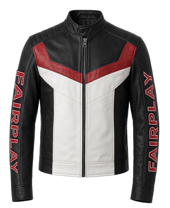 Mr. Terrific Fair Play Superman 2025 Cosplay Men's Handmade Leather Jacket