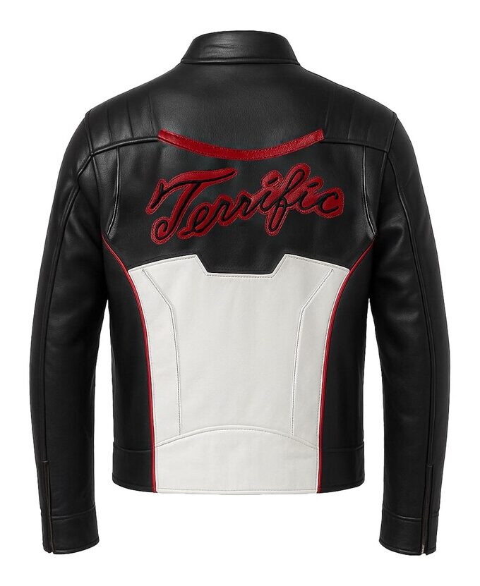 Mr. Terrific Fair Play Superman 2025 Cosplay Men's Handmade Leather Jacket