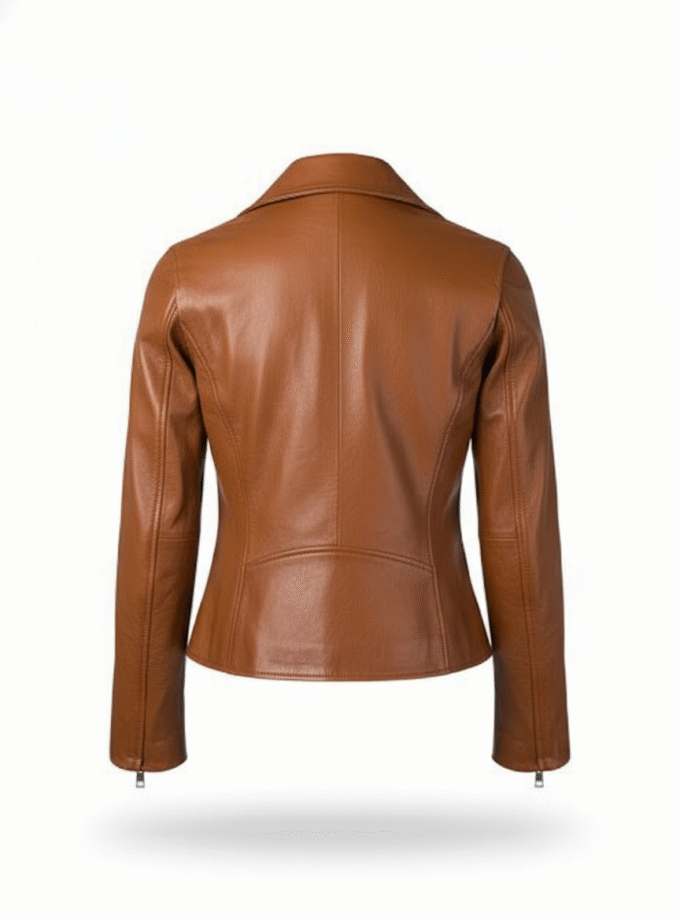 Women Brown Stylish Leather Jacket