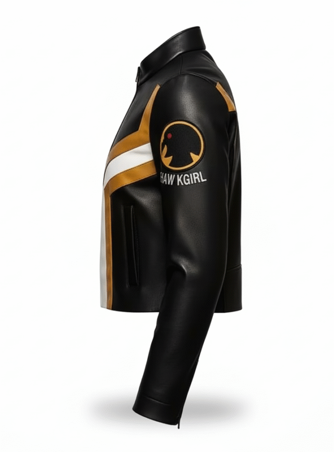 Hawkgirl Superman 2025 Women's Handmade Leather Jacket